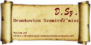 Draskovics Szemirámisz névjegykártya